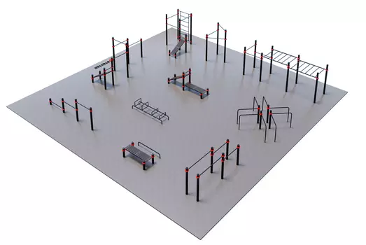 STECTER Проект "Районная площадка для Воркаут 3-1"