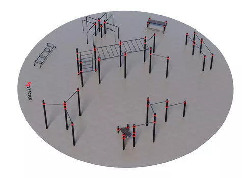 STECTER Проект "Районная площадка для Воркаут 3-3"