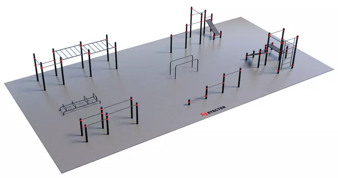 STECTER Проект "Районная площадка для Воркаут 3-4"
