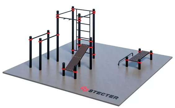 STECTER Проект "Воркаут площадка для коттеджа 1-1"