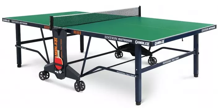 Всепогодный теннисный стол Gambler EDITION Outdoor зеленый