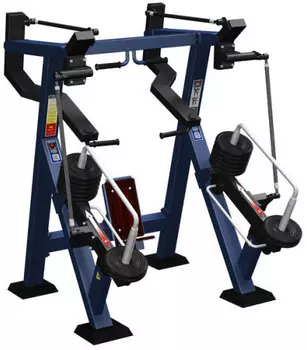 Жим под углом вверх сидя с изменяемой нагрузкой MB Barbell MB 7.56.3