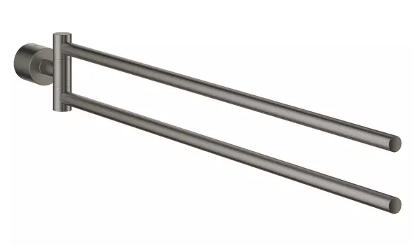 Двойной держатель для полотенца GROHE Atrio New, темный графит матовый (40308AL3)