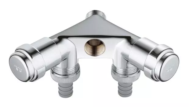 Двойной вентиль GROHE Eggeman Einfach, хром (41020000)