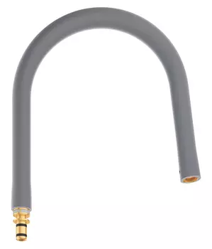 Гибкий шланг GROHE GROHFlexx с пружиной для кухонного смесителя GROHE Essence New, темно-серый (30321XC0)