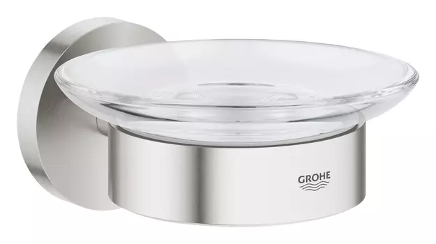 Мыльница GROHE Essentials с держателем, суперсталь (40444DC1)
