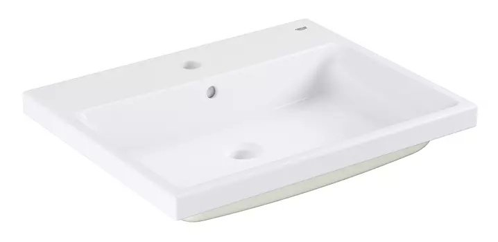 Раковина GROHE Cube Ceramic, полувстраиваемая 60 см, альпин-белый (3947900H)