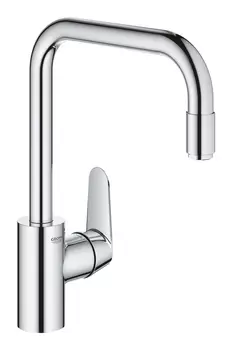 Смеситель для кухни GROHE Eurodisc Cosmopolitan, высокий излив, хром (31122004)