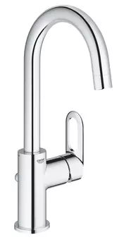 Смеситель для раковины GROHE BauLoop с донным клапаном, L-Size, хром (23763000)