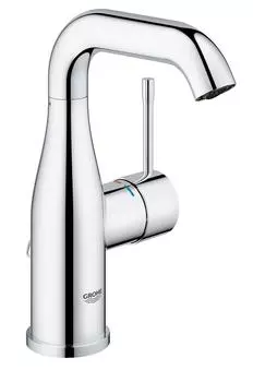 Смеситель для раковины GROHE Essence+ с цепочкой и средним изливом, хром (23480001)