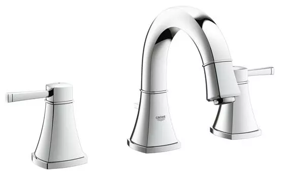 Смеситель для раковины GROHE Grandera с донным клапаном и низким изливом, хром (20417000)