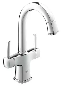 Смеситель для раковины GROHE Grandera с донным клапаном и поворотным изливом, хром (21107000)