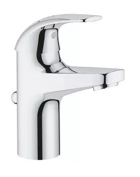 Смеситель для раковины GROHE Start Curve с энергосберегающим картриджем, донный клапан, хром (23765000-DP) ПОВРЕЖДЕНА УПАКОВКА