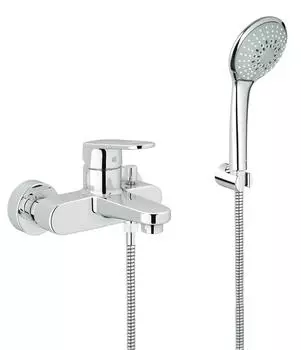 Смеситель для ванны GROHE Europlus с душевым гарнитуром, хром (33547002)