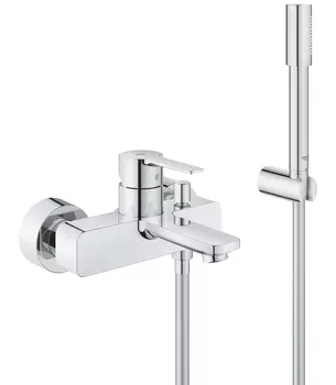 Смеситель для ванны GROHE Lineare New с душевым гарнитуром, хром (33850001)