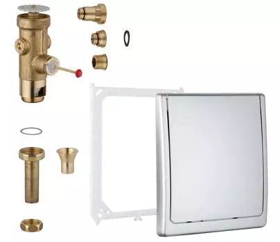 Смывное устройство для унитаза GROHE, хром (42901000)