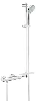 Термостатический смеситель для душа GROHE Grohtherm 1000 Cosmopolitan New с душевым гарнитуром (штанга 900 мм), хром (34321002)