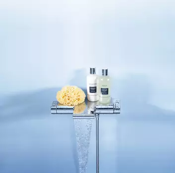 Термостатический смеситель для ванны GROHE Grohtherm 2000 NEW с полочкой, хром (34464001)