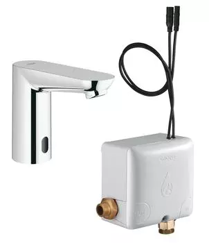 Вентиль инфракрасный для раковины GROHE Euroeco CE, без функции смесителя, с энергонакоплением, хром (36384000)