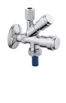 Вентиль угловой GROHE комбинированный 1/2″-3/8″ для подключения смесителей, хром (41070000)