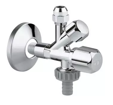 Вентиль угловой комбинированный GROHE 3/8 дюйма, хром (22033000)