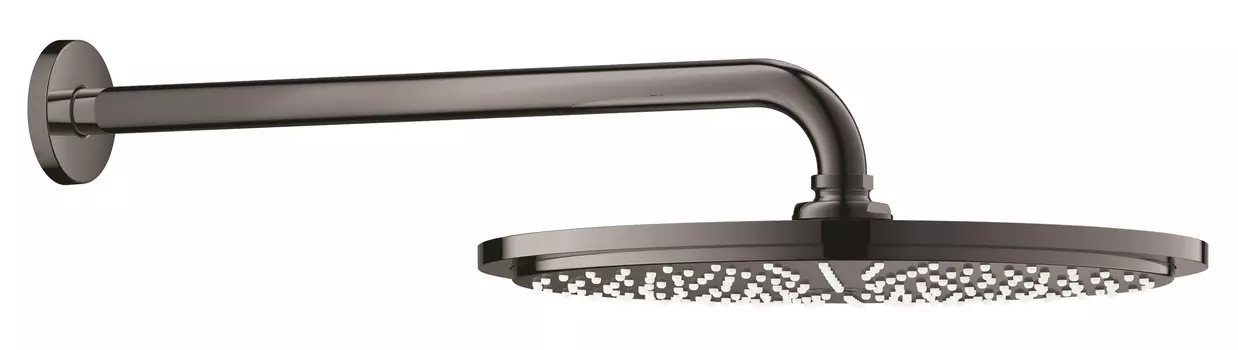 Верхний душ GROHE Rainshower с кронштейном, темный графит глянец (26066A00)