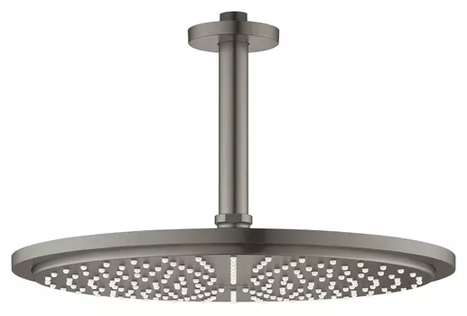 Верхний душ GROHE Rainshower с потолочным кронштейном, темный графит матовый (26067AL0)