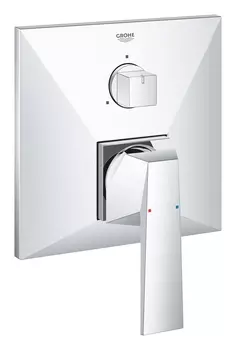 Внешняя часть смесителя для ванны GROHE Allure Brilliant с переключателем на 3 положения, хром (24099000)