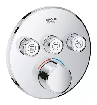 Внешняя часть смесителя GROHE Grohtherm SmartControl на 3 выхода, хром (29146000)