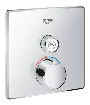 Внешняя часть смесителя GROHE Grohtherm SmartControl на 1 выход, хром (29147000)