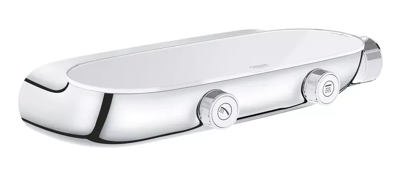 Внешняя часть термостатического смесителя для душа GROHE Grohtherm SmartControl, хром (34714000)