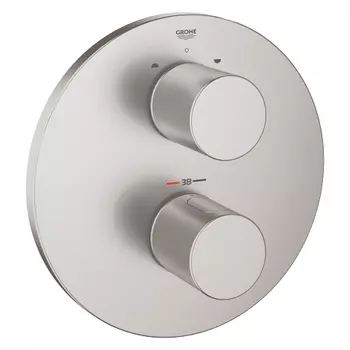Внешняя часть термостатического смесителя для ванны GROHE Grohtherm 3000 Cosmopolitan, суперсталь (19468DC0)