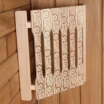 Абажур деревянный угловой плоский