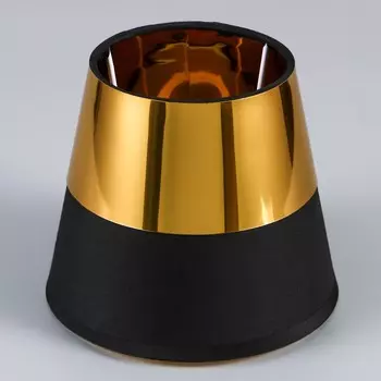 Абажур е14 черно-золотой 15х15х13,3 см