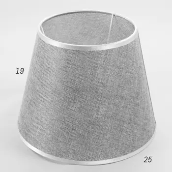 Абажур e27 серый 25х25х19 см