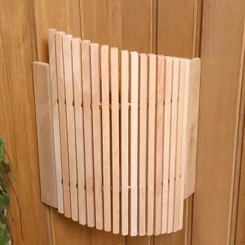 Абажур фигурный из ольхи, угловой, ольха