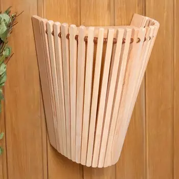 Абажур настенный веерный, ольха, 30,5 х 27 х 16 см