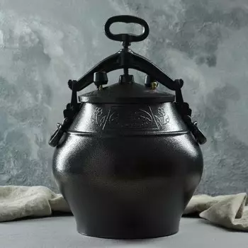Афганский казан шафран, 20 л, алюминий, черный