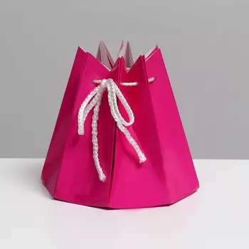 Аквабокс коробка для цветов, розовый, 1616 см