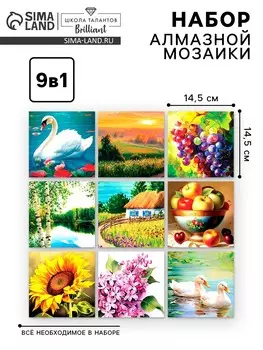 Алмазная мозаика 9 в 1