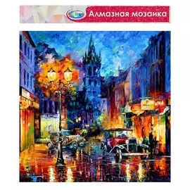 Алмазная мозаика без подрамника, частичное заполнение