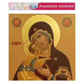 Алмазная мозаика без подрамника, частичное заполнение