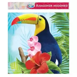 Алмазная мозаика без подрамника, частичное заполнение