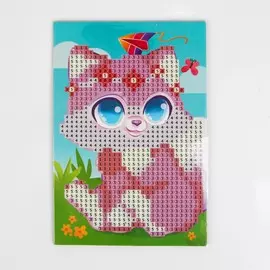 Алмазная мозайка с частичным заполнением на подставке для детей