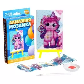 Алмазная мозаика с частичным заполнением на подставке для детей