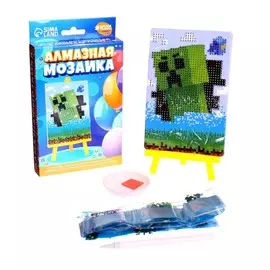 Алмазная мозаика с частичным заполнением на подставке для детей
