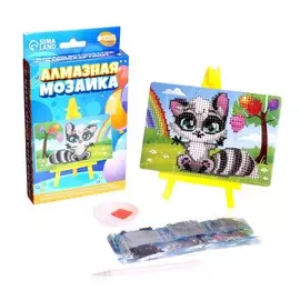 Алмазная мозаика с частичным заполнением на подставке для детей