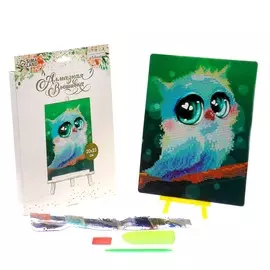 Алмазная мозаика с частичным заполнением на подставке для детей