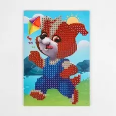 Алмазная мозаика с частичным заполнением на подставке для детей