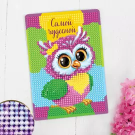 Алмазная мозаика с частичным заполнением на подставке для детей